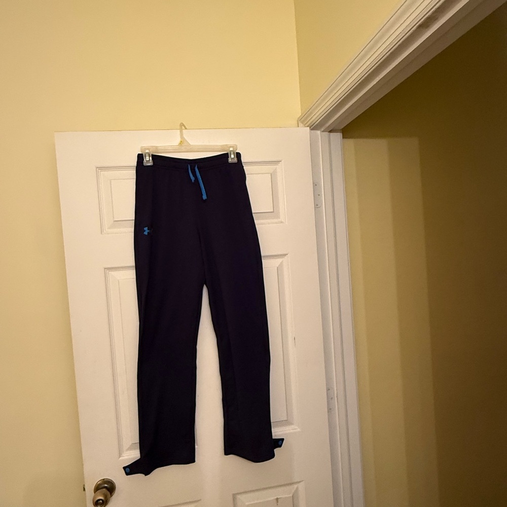 Under Armour Navy Pants with Blue Trim